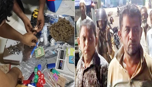 খাবার হোটেলে মাদক বিক্রি, আটক ২