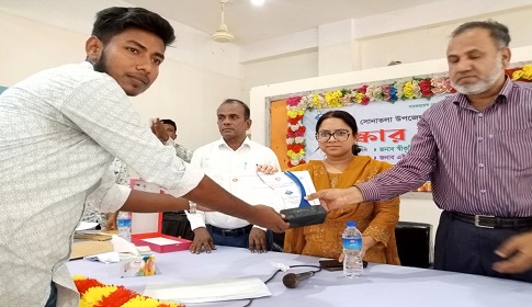সোনাতলায় কৃতি শিক্ষার্থীদের সংবর্ধনা