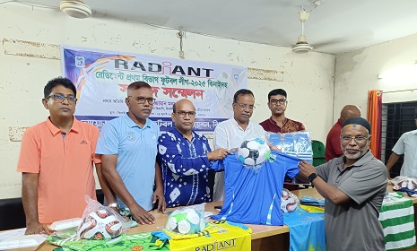 ঝিনাইদহে ২ আগস্ট পর্দা উঠছে রেডিয়েন্ট প্রথম বিভাগ ফুটবল লীগের