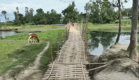 সেতু না থাকায় সীমাহীন দুর্ভোগে অর্ধলক্ষাধিক মানুষ