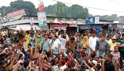 জুলাই গণঅভ্যুত্থান দিবসে বোয়ালমারীতে বিএনপি ও শিবিরের আনন্দ মিছিল
