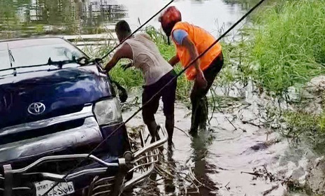 নোয়াখালীতে মাইক্রোবাস খালে, নিহত ৭