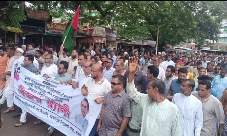 মহম্মদপুরে ছাত্র জনতার বিজয়ের বর্ষপূর্তি উপলক্ষে বিজয় র্যালি
