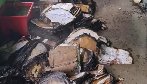 কলারোয়া প্রাথমিক শিক্ষা অফিসে অগ্নিকাণ্ড