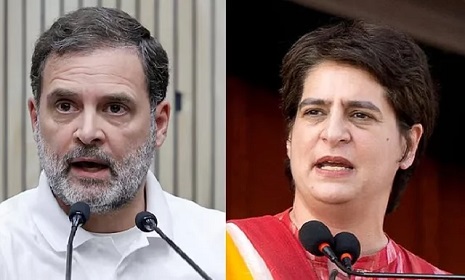 ভারতে রাহুল-প্রিয়াঙ্কা আটক