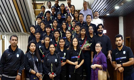 এশিয়ান কাপের টিকিট নিয়ে দেশে ফিরেছে নারী ফুটবল দল