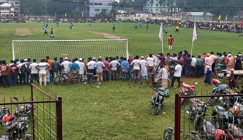 পঞ্চগড় জুলাই স্মৃতি ফুটবল টুর্নামেন্টের দ্বিতীয় সেমিফাইনালে বিজয়ী বোদা উপজেলা