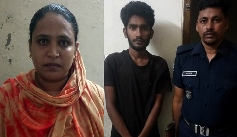 আগৈলঝাড়ায় নারী মাদক বিক্রেতা ও ক্রেতা গ্রেফতার