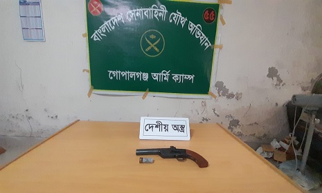 বিএনপি নেতার বাসা থেকে গুলিসহ পাইপ গান উদ্ধার 
