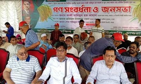 মাগুরায় কাজী সালিমুল হক কামাল ও নয়নের গণসংবর্ধনা ও পথসভা