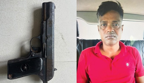 চট্টগ্রামের থানা থেকে লুট হওয়া পিস্তল উদ্ধার, সন্ত্রাসী গ্রেফতার