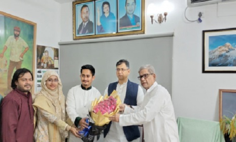 শুভেচ্ছা জানাতে বিএনপির গুলশান কার্যালয়ে এনসিপি নেতারা
