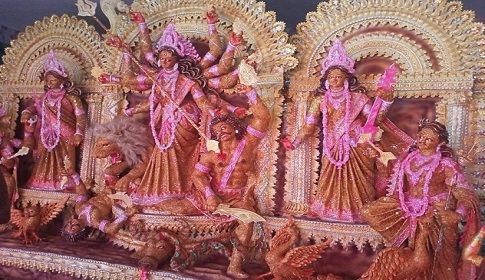 সাতক্ষীরায় ৫৯৩ মন্ডপে দুর্গা পূজা