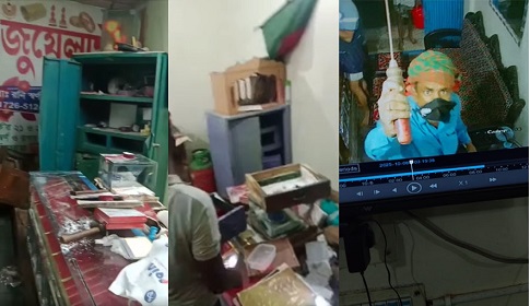পাহারাদারদের বেঁধে স্বর্ণের দোকানসহ ৬টি প্রতিষ্ঠানে ডাকাতি