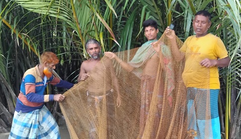 সুন্দরবনের অভয়ারণ্যের খালে অবৈধভাবে মাছ আহরণ, চার জেলে আটক