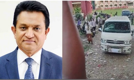 ফরিদপুরে নায়াব ইউসুফের নামে স্লোগান দিয়ে এ কে আজাদের ওপর হামলা