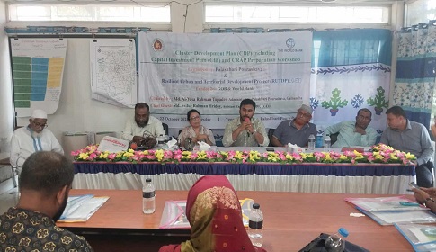 পলাশবাড়ী পৌরসভার বহুমুখী উন্নয়নে কাস্টার ডেভেলপমেন্ট প্ল্যান শীর্ষক কর্মশালা 