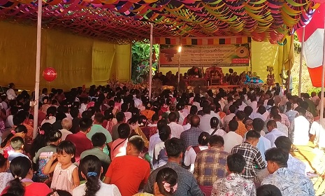 কাপ্তাইয়ে বরইছড়ি সার্বজনীন বৌদ্ধ বিহারে সর্ববৃহৎ কঠিন চীবর দানোৎসব সম্পন্ন