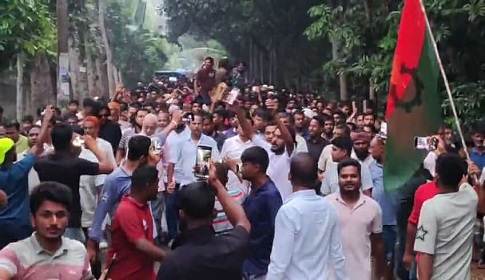 পাট্টায় বিএনপির মিছিল সমাবেশ