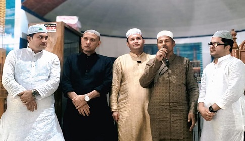 মোগরাপাড়ায় চেয়ারম্যান প্রার্থী আশরাফ উদ্দিনের জনসংযোগ