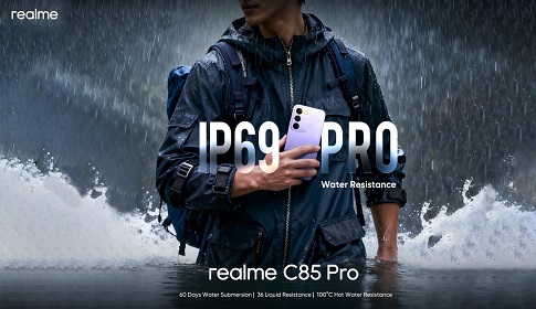 সেগমেন্টের সবচেয়ে সেরা আইপি৬৯ প্রোসহ বাজারে আসছে রিয়েলমি সি৮৫ প্রো!