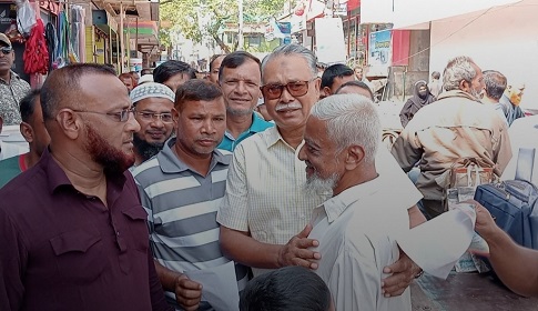 সাতক্ষীরা- ২ আসনে ধানের শীষ প্রতীকের প্রার্থীর গণসংযোগ