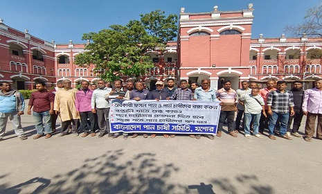 যশোরে পান চাষিদের রক্ষায় ১০ দফা দাবিতে স্মারকলিপি প্রদান