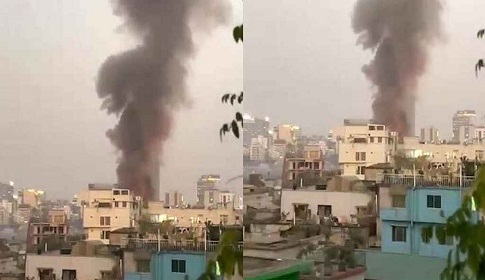 রাজধানীর কড়াইল বস্তিতে আগুন, নিয়ন্ত্রণে ১১ ইউনিট