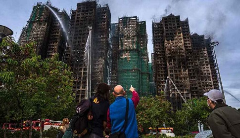 হংকংয়ে ভয়াবহ অগ্নিকাণ্ড, নিহত বেড়ে ১২৮