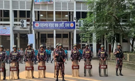 হাসিনা-রেহানা-টিউলিপের রায়, আদালত প্রাঙ্গণে বিজিবি মোতায়েন