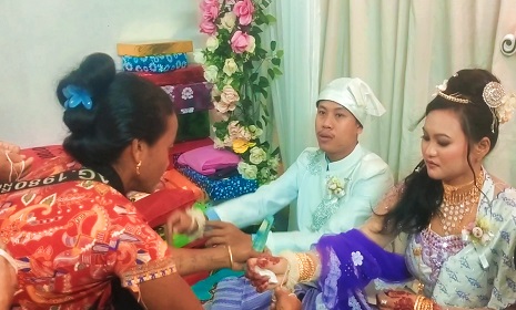 কাপ্তাইয়ে সম্পন্ন হলো সাইমং ও মাচিং মারমা’র শুভ বিবাহ 