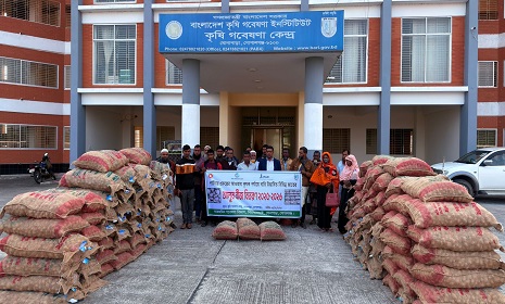 গোপালগঞ্জ ও পিরোজপুরের কৃষকরা পেল বিনামূল্যে আলু বীজ