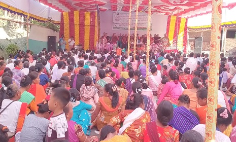 কাপ্তাইয়ে তম্বপাড়ায় কোঃনওয়ং জাদি নির্মাণ উপলক্ষে ১৬৮ ঘণ্টাব্যাপী মহা পটঠান-পাঠ ও সংঘদান সম্পন্ন