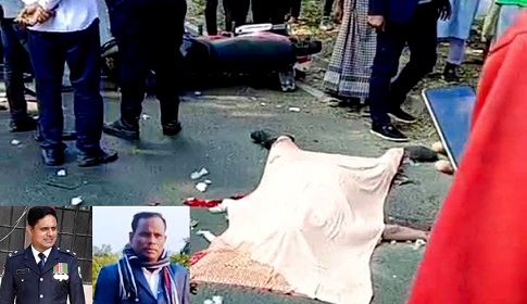 কাভার্ড ভ্যানের চাপায় ঈশ্বরদী থানার ডিএসবি’র ইন্সপেক্টর ও এএসআই নিহত