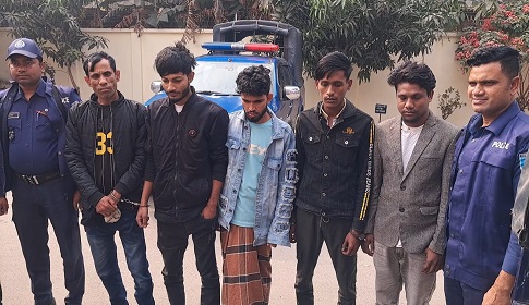 ফরিদপুরে মোটরসাইকেল চোর চক্রের ৭ সদস্য গ্রেপ্তার