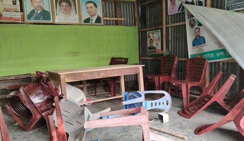 নড়াইলে বিএনপি অফিস, শিক্ষা প্রতিষ্ঠানসহ একাধিক বাড়িঘরে হামলা ভাঙচুরের অভিযোগ  