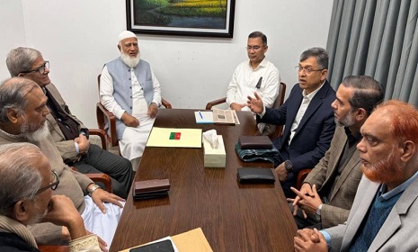 তারেক রহমানের সঙ্গে জামায়াত আমিরের সাক্ষাৎ