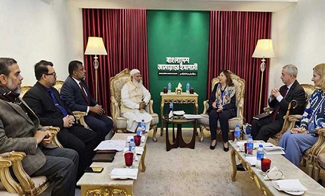 জামায়াত আমিরের সঙ্গে ইইউ প্রতিনিধি দলের সাক্ষাৎ