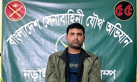 নড়াইলে সেনা অভিযানে মাদক ব্যবসায়ী আটক, উদ্ধার ইয়াবা ও নগদ টাকা