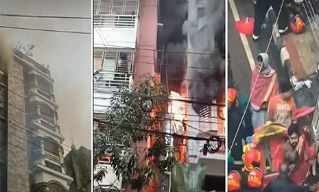 উত্তরায় ভবনে আগুন, দম্পতি ও শিশু সন্তানসহ নিহত ৬