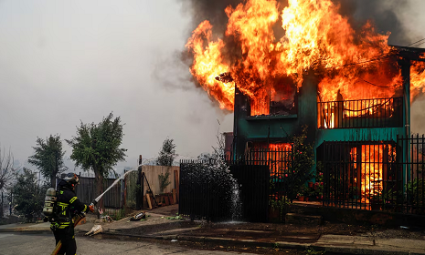 চিলিতে ভয়াবহ দাবানলে নিহত ১৯, জরুরি অবস্থা ঘোষণা