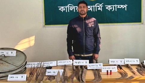 নড়াইলে দেশীয় অস্ত্রসহ থানা ছাত্রদলের সাবেক আহ্বায়ক গ্রেফতার 