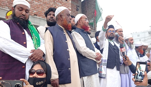 মুক্তাগাছায় জামায়াতের বিশাল শোডাউন দিয়ে প্রচারণা শুরু 