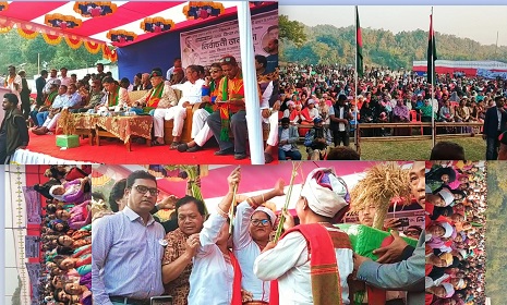 কাপ্তাইয়ে দীপেন দেওয়ানের প্রথম জনসভায় মানুষের উপচে পড়া ভিড়