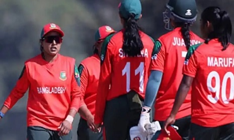 থাইল্যান্ডকে হারিয়ে পাঁচে পাঁচ বাংলাদেশের মেয়েদের