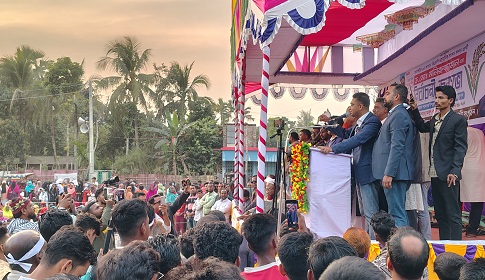 নওয়াবেঁকী-পদ্মপুকুরে ব্রিজ নির্মাণের প্রতিশ্রুতি ড. মনিরুজ্জামানের