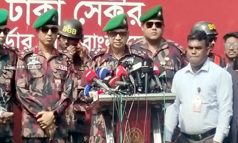 ‘নির্বাচনে আইনশৃঙ্খলা নিয়ন্ত্রণে মারণাস্ত্র ব্যবহার করবে না বিজিবি’