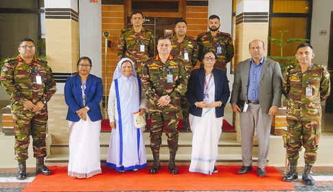 কুমুদিনী ওয়েলফেয়ার ট্রাষ্টের প্রতিনিধি দলের সাথে জিওসি'র সৌজন্য সাক্ষাৎ