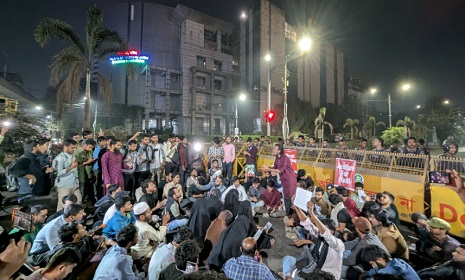 জাতিসংঘের অধীন হাদি হত্যার তদন্ত দাবিতে ইনকিলাব মঞ্চের অবস্থান কর্মসূচি