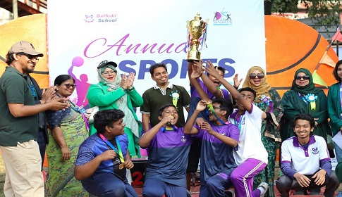 ড্যাফোডিল ইন্টারন্যাশনাল স্কুলে বার্ষিক ক্রীড়া প্রতিযোগিতা অনুষ্ঠিত